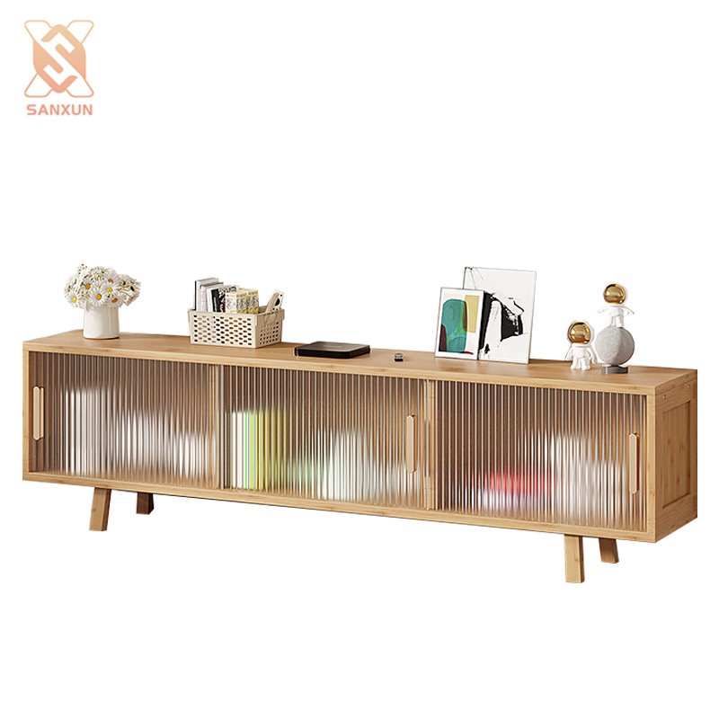 Sanxun TV Modern Minimalist Bamboo TV Rack Furniture 150CM