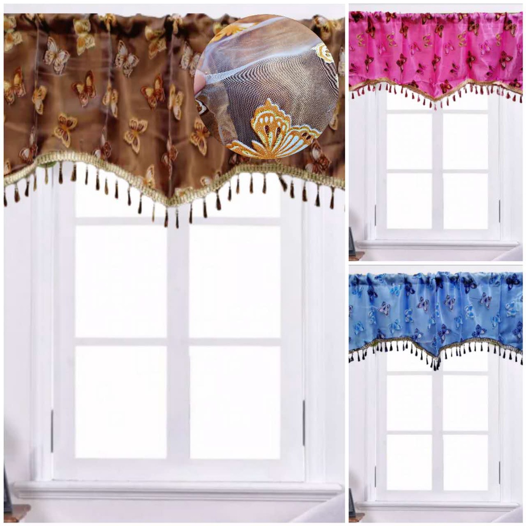 Valance Curtain Printed Lining Short Lace Valance 40x140cm JYL 01   D39e5b6853c26a0a31c88d79b0b90c74