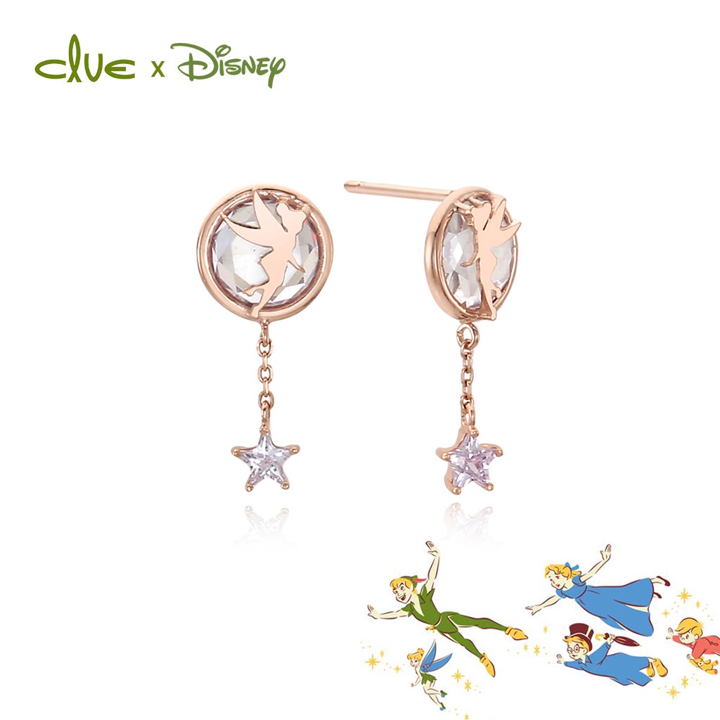 CLUE x Disney Tinker Bell Twinkle Crystal Hypoallergenic Dangle Drop