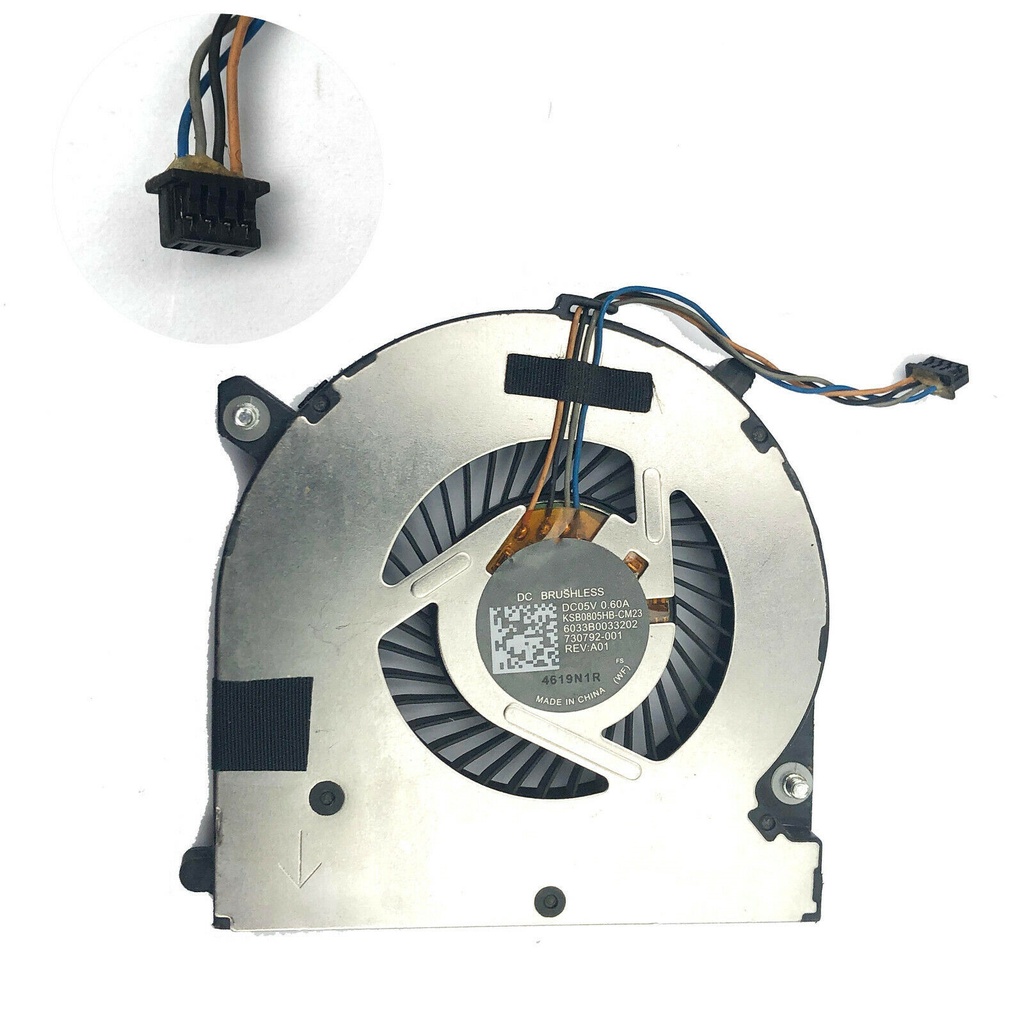HP Elite X2 1011 G1 Laptop CPU Cooling Fan - KDB0505HCA03 793735-001 5V