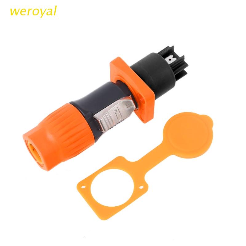 weroyal High-power Aviation 3-pin Power Supply Plug Waterproof Powercon ...