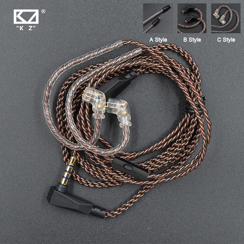 KZ Cable ZSN Pro Replaceble Wire With 3.5mm 2Pin 0.75mm Connector