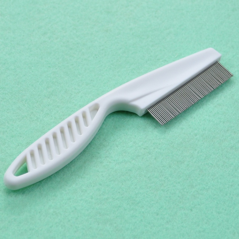 Pet Hair Comb Dog Cat Flea Comb Stainless Steel Needle Comb Cleaning