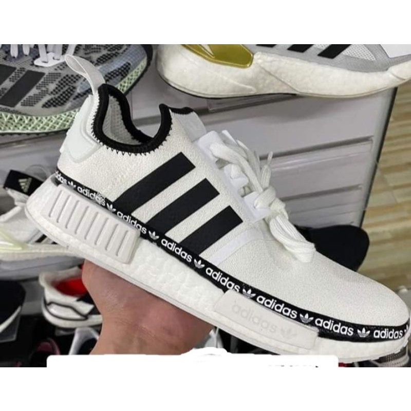 Nmd r1 outlet white tape logo