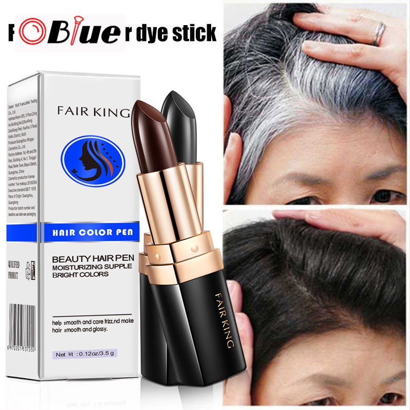 Hair Chalk Lipstick Color Pen Nontoxic Cover Gray Crayon Temporary