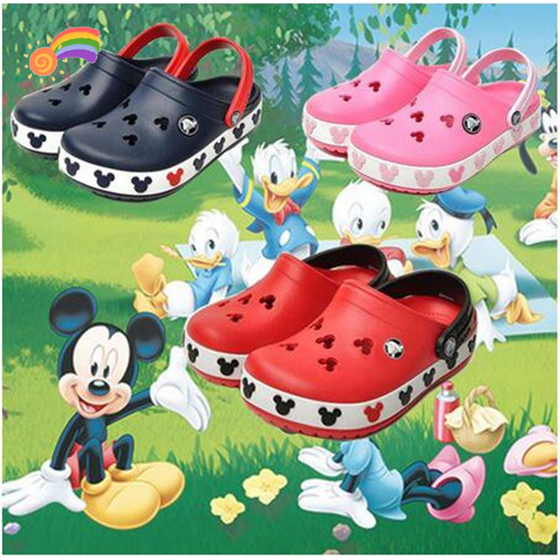 Mickey mouse hot sale hole crocs