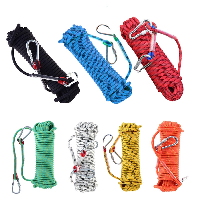 10mm 10M Climbing Rope Paracord High Strength Emergency Hiking Camp
