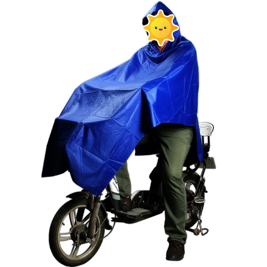 Cape De Pluie Adulte épaisse Et Longue - Imperméable 190T Nylon - Pour Vélo, Moto, Randonnée - Taille Plus Disponible