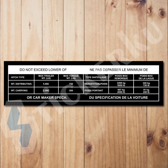 Towing Load Warning Sign Sticker | Shopee Philippines