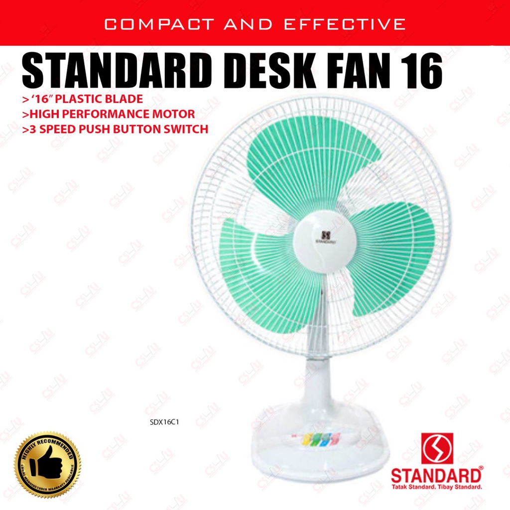 Standard Desk Fan 16 inches SDX16C1 Shopee Philippines