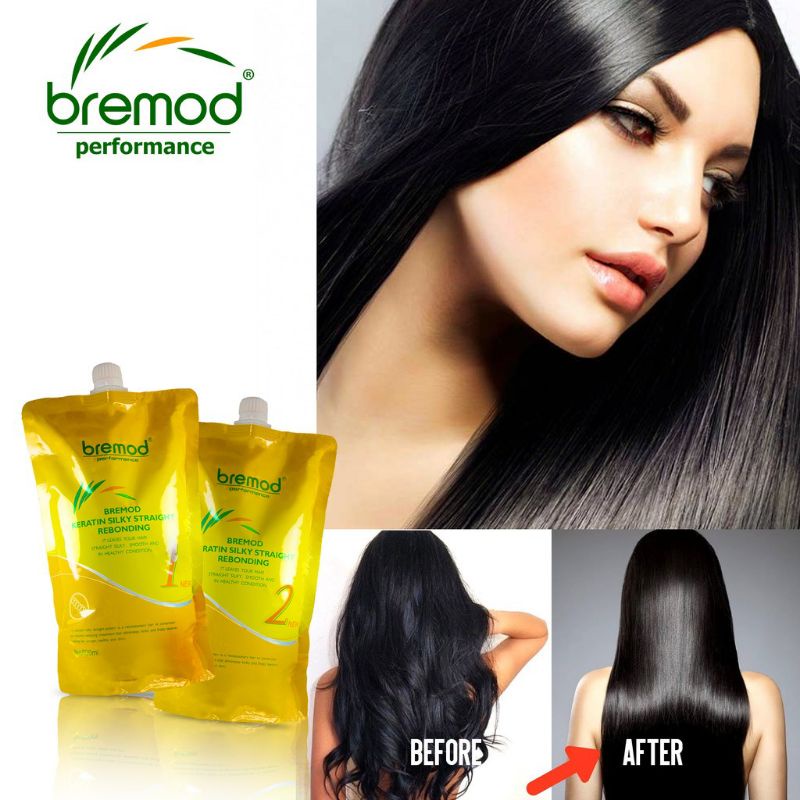 BREMOD SILKY STRAIGHT KERATIN REBONDING SET | Shopee Philippines