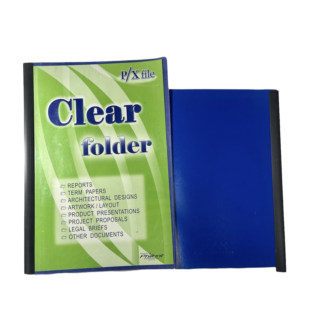 Clear Folder Long & Short l FOLDER PRESENTATION WITH SLIDE CLEAR COVER ...