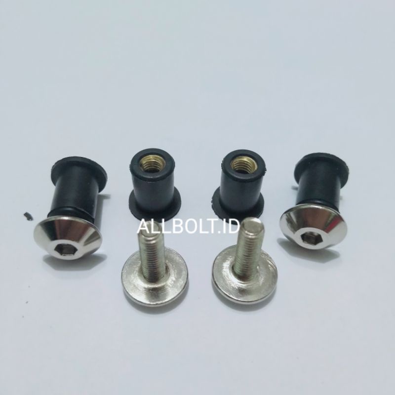 Vixion Motorcycle Xride windshield visor Bolt Nut 5x15 L Key (4set) Shopee Philippines
