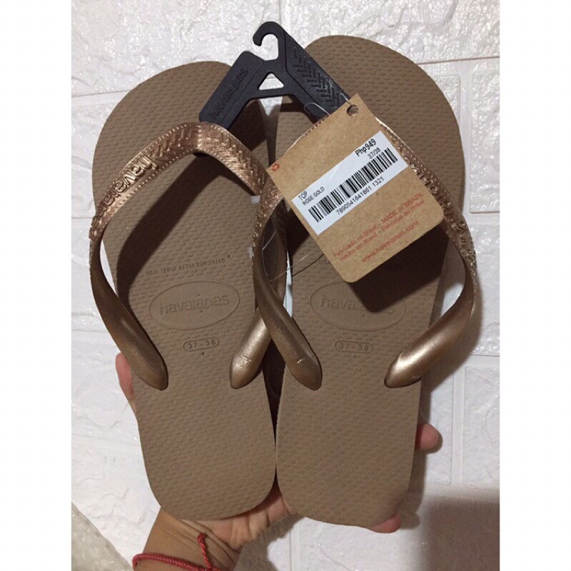 Havaianas top tiras sale rose gold