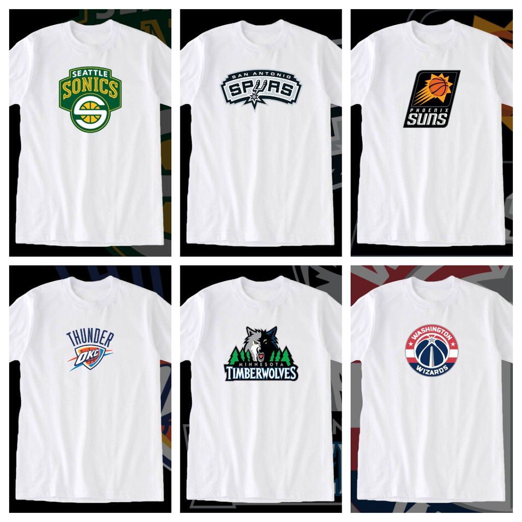 NEW NBA Basketball T-Shirt Team Logos Size Large