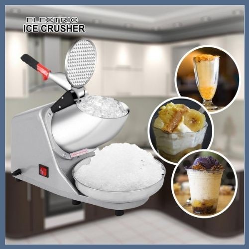 SHYTRADING Ice Smashing Electric Crusher Machine (Silver) Shopee