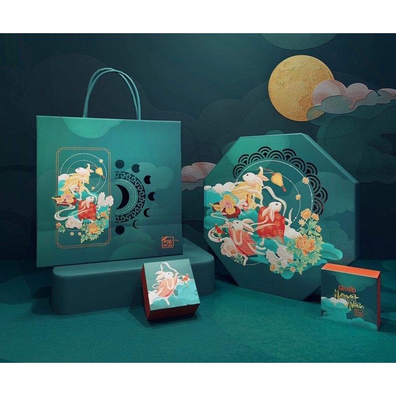 2021 4-wheeled Mid-Autumn Festival box (with partition) | Shopee ...