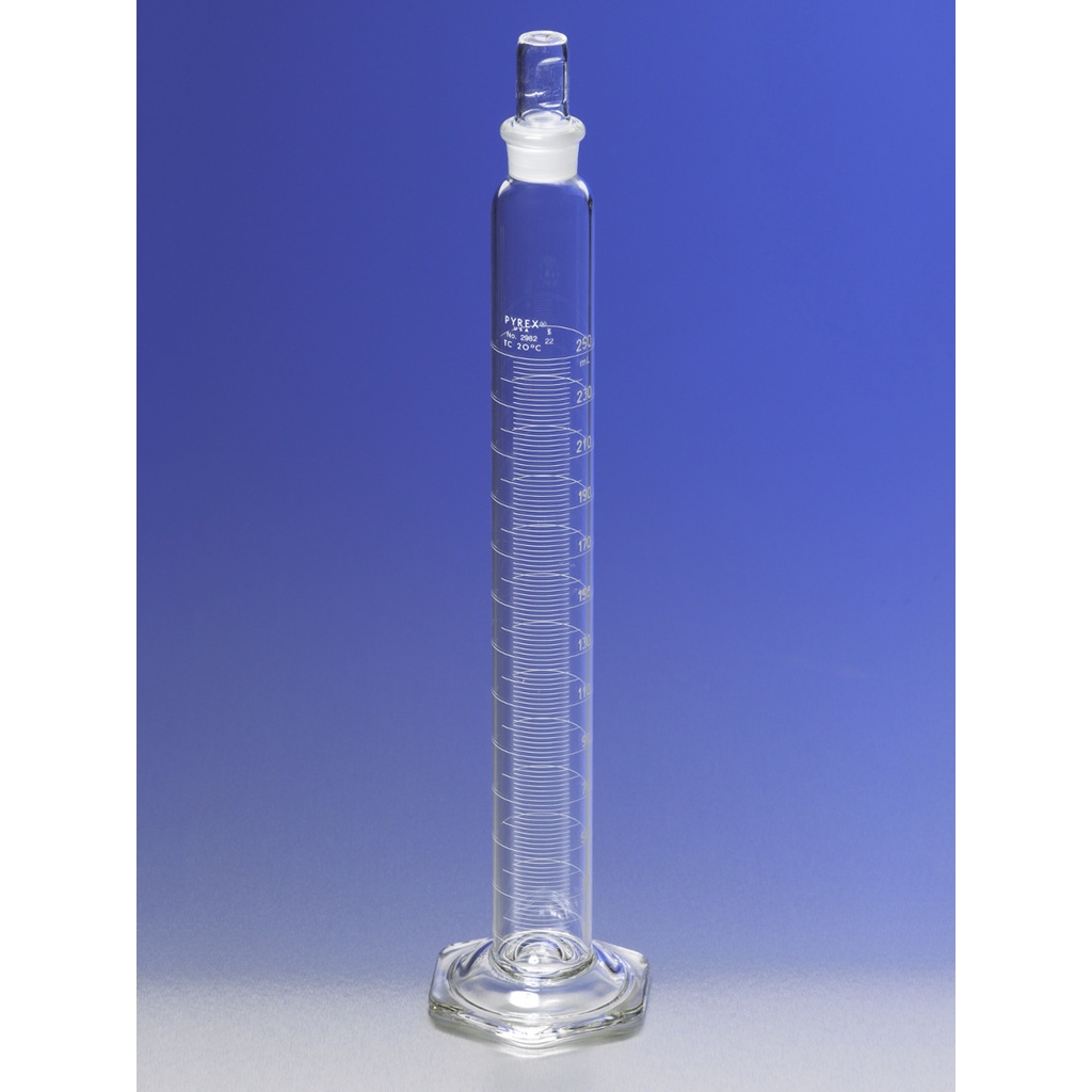 100mL PYREX Graduated Cylinder With Stopper (Mixing Cylinder) Shopee