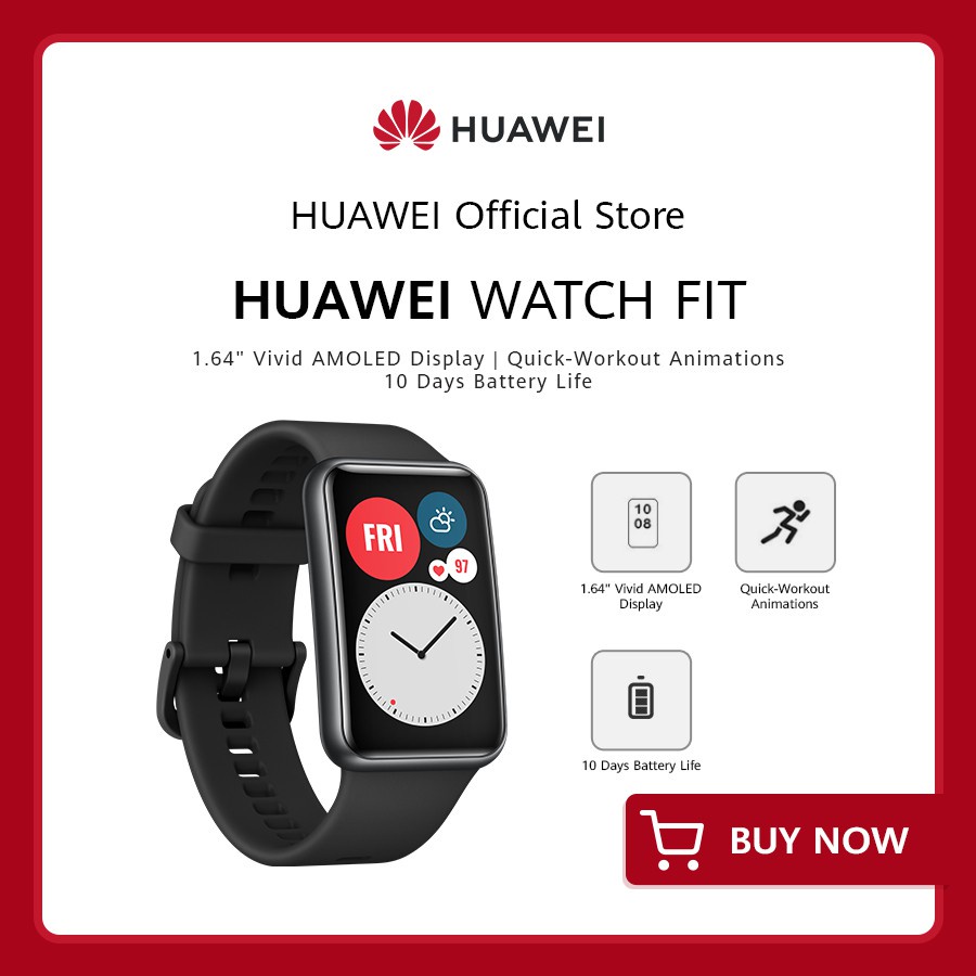 HUAWEI Watch Fit Smart Watch 10 Days Battery Quick Workout