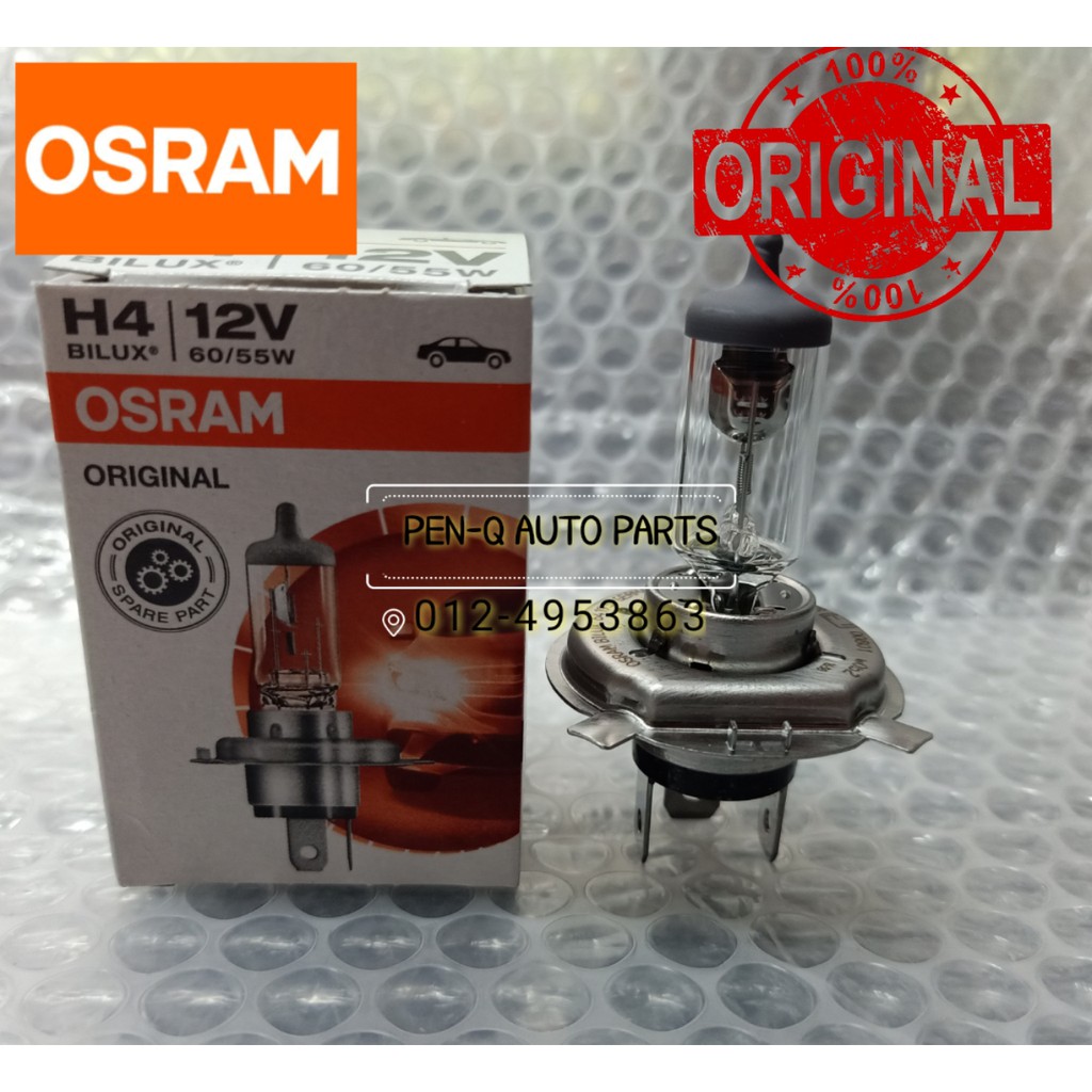 64193 OSRAM H4 Original 12V 60/55W Light Bulb | Shopee Philippines