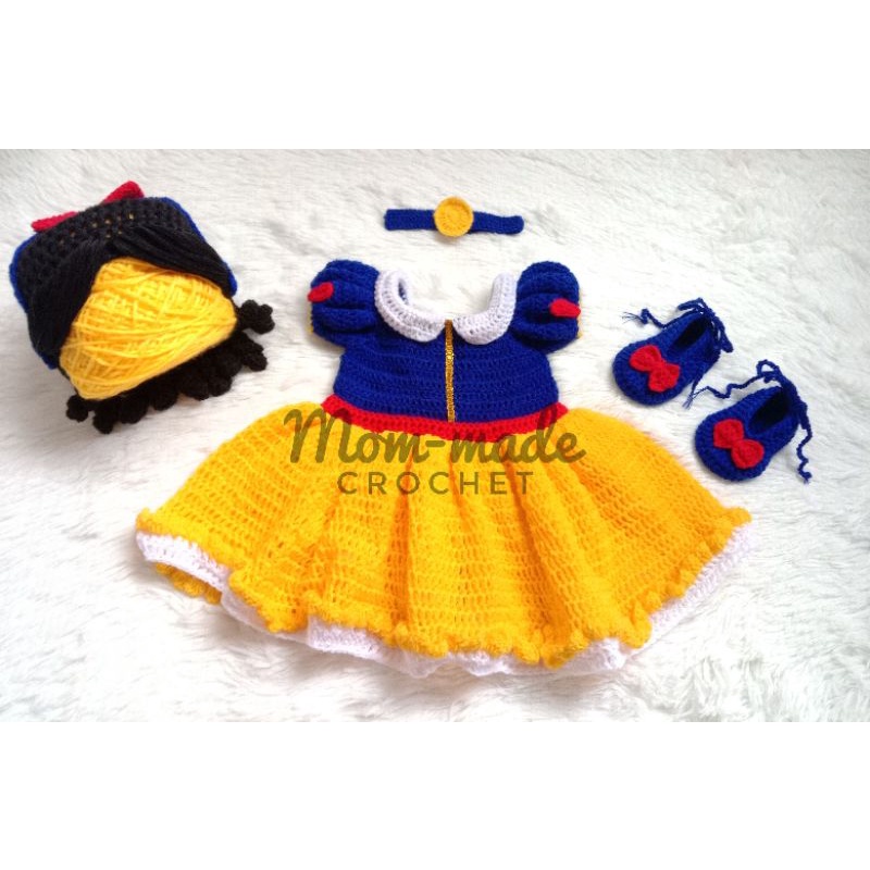 Crochet Snow White Costume | Shopee Philippines