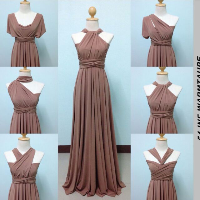 Taupe infinity hot sale dress