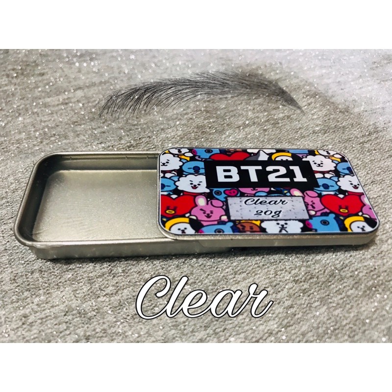 BT21 BTS Brow Soap 20g with Pouch and spoolie Valentines Day Gift ...