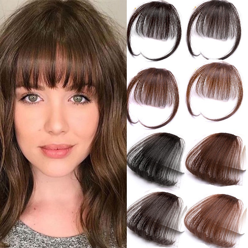 Thin Air Bangs Fake Bangs Ladies Realistic Bangs Wig Piece hair ...