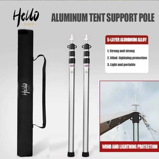 Tent Poles Replacement, Tent Accessories, Camping Tent Pole, Tent Support  Rod Kit 2 Poles 4.9M Fiberglass Adjustable Tent Tarp Poles Replacement Tent