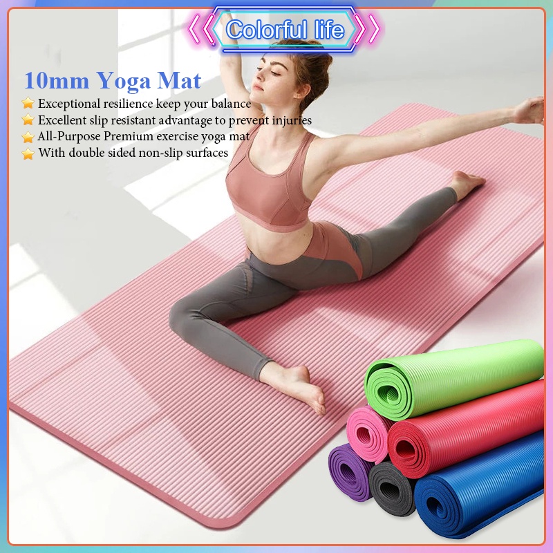 10MM NBR Yoga mat non slip workout mat Fitness mat Extra Thick High Density Excercise mat