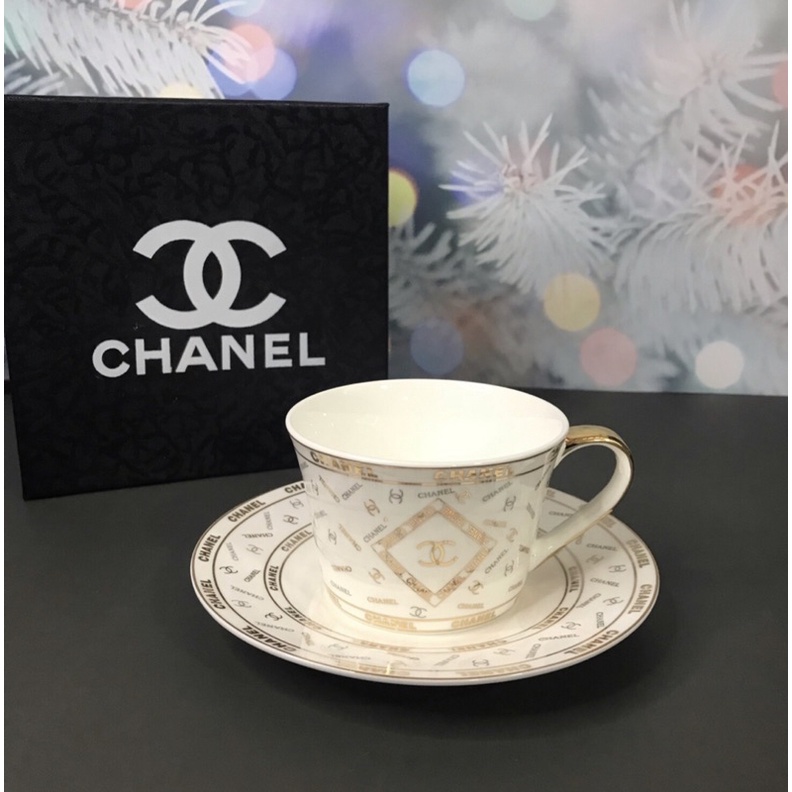 Chacha Teacup * chanel teacup inspired bone china cup and saucer ...
