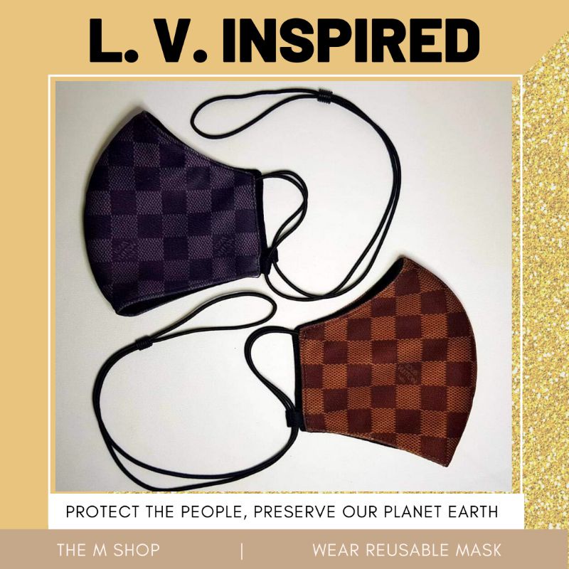 Louis Vuitton Face Mask Stay Safe in Style LV Mask made by high quality  leather and sponge materi…