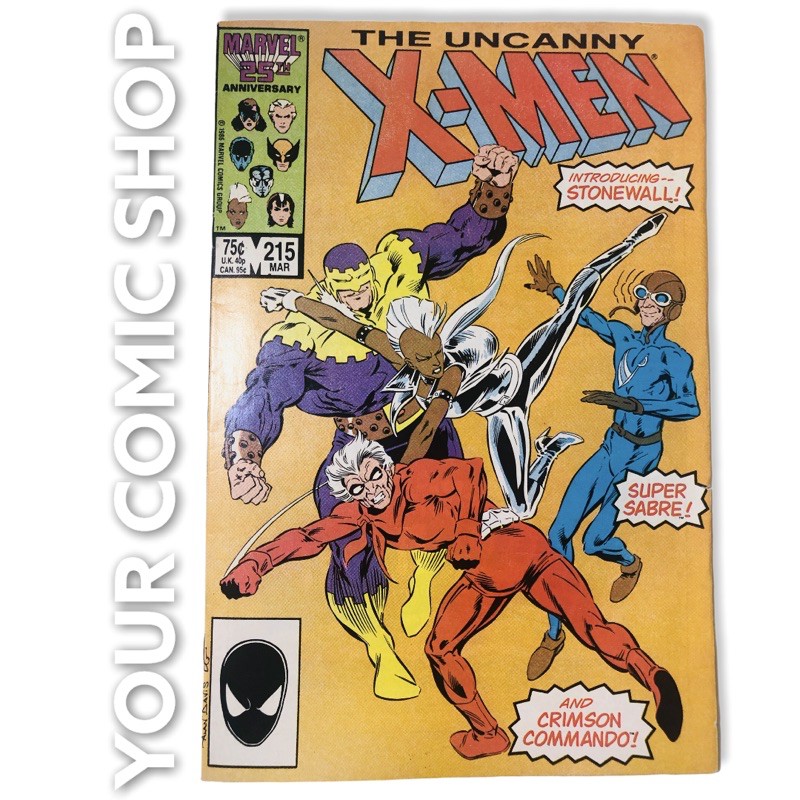 Uncanny XMen 215 Published 1987 by Marvel1st appearance of Crimson