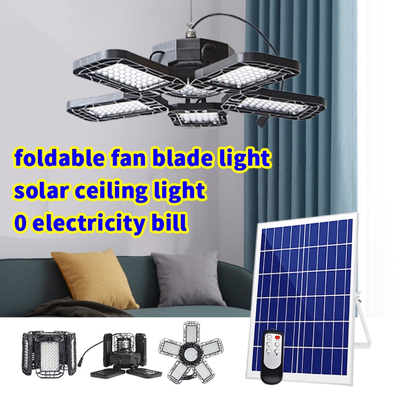 solar fan CODSolar Ceiling Light 100W 150W 200W Solar Indoor Lights ...
