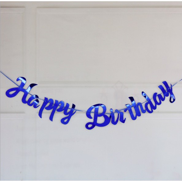 Handwrite Gilding Happy Birthday Letters Party Decoration Paper 