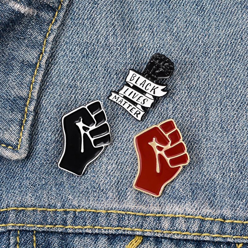 Black Lives Matter Enamel Lapel Pins 