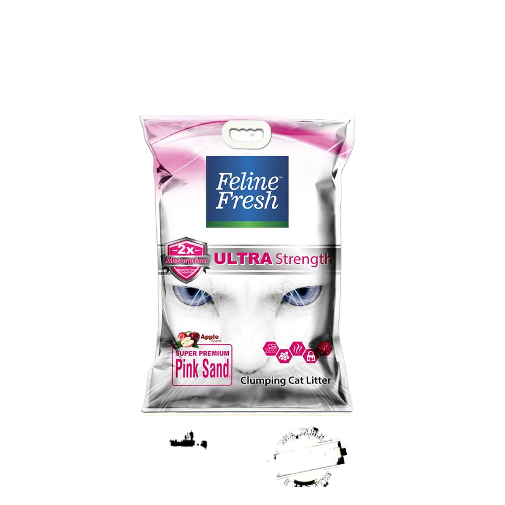 Feline Fresh ADVANCED Clumping Cat Litter, Low Tracking Cat Litter with Odor Control Pink Sand