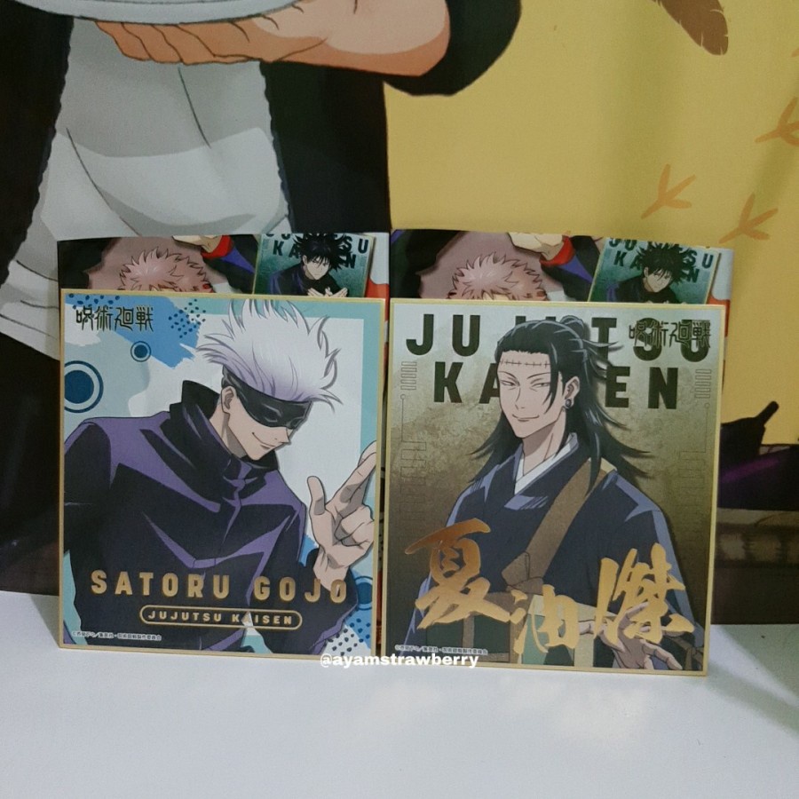 READY Visual Shikishi Jujutsu kaisen Gojo Geto | Shopee Philippines
