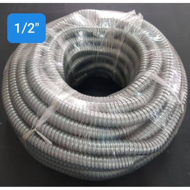 Flexible Metal Conduit 1/2"x30mts (Galvanized Steel Flexible Conduit / Metal Flexible Hose