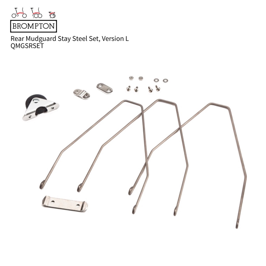 AAB Genuine Brompton Rear Mudguard Stay Steel Set, Version L | Shopee ...