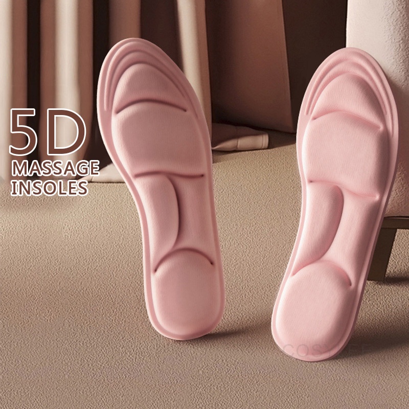 thumbnail image 2 of 5D Memory Foam Insoles With Air Cushion – Shock Absorbing Shoe Inserts – Unisex (Multi-size) 2 of 3