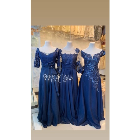 Royal blue dress store for principal sponsor