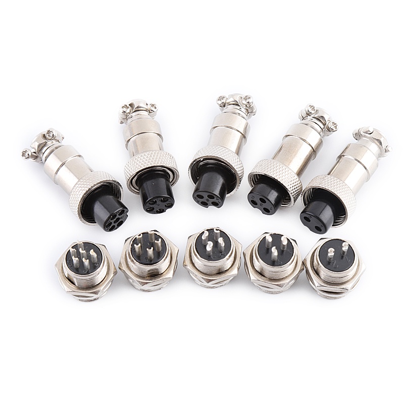 1set Gx12 12mm Aviation Plug Male And Female Connector 16mm 234567 Pin Shopee Philippines 