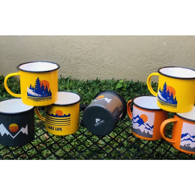 Ozark Trail Enamel Coffee Mug with Handle in Assorted Prints - 17 oz