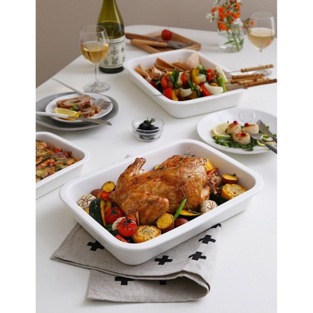 Balmuda Oven/ Air fryer Ceramic tray with stainless steel wire set ...