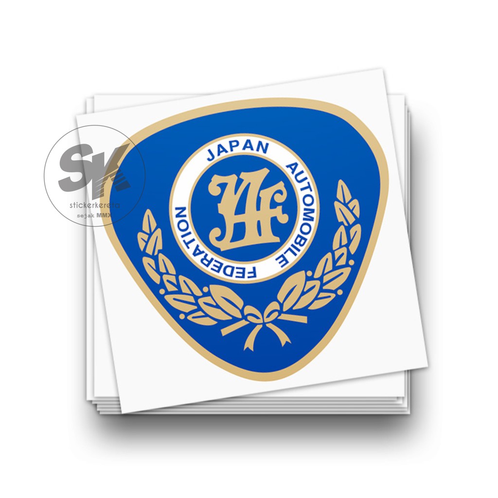 JAF Japan Automobile Federation Decal Sticker – JDM Rally Drift Japanese Sticker