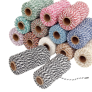 2mm 12 Ply 100m Spool Cotton Bakers Twine,Colored Cotton Twine,Double Color  Cotton Twine - Buy Cotton Bakers Twine,Colored Cotton Twine,Double Color