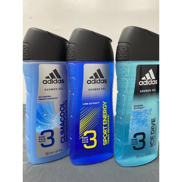 Adidas hair and body best sale shower gel