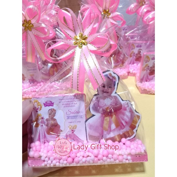 Aurora Photo Standee in a Frame Glass Souvenir for Birthday or Baptism