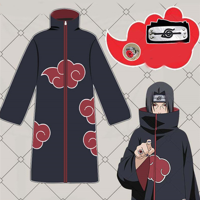 NARUTO Cloak Jacket Coat Long Sleeve Tops Cosplay Costume Uniform Set  Boruto Sasuke Itachi Halloween Birthday Gift | Shopee Philippines